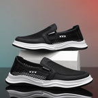 Damen Modische Slip-On Sneakers mit atmungsaktiver Oberflächenstruktur R&B