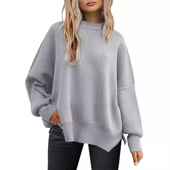 Damen lockerer Strickpullover R&B