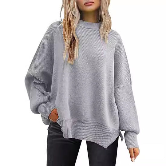 Damen lockerer Strickpullover R&B