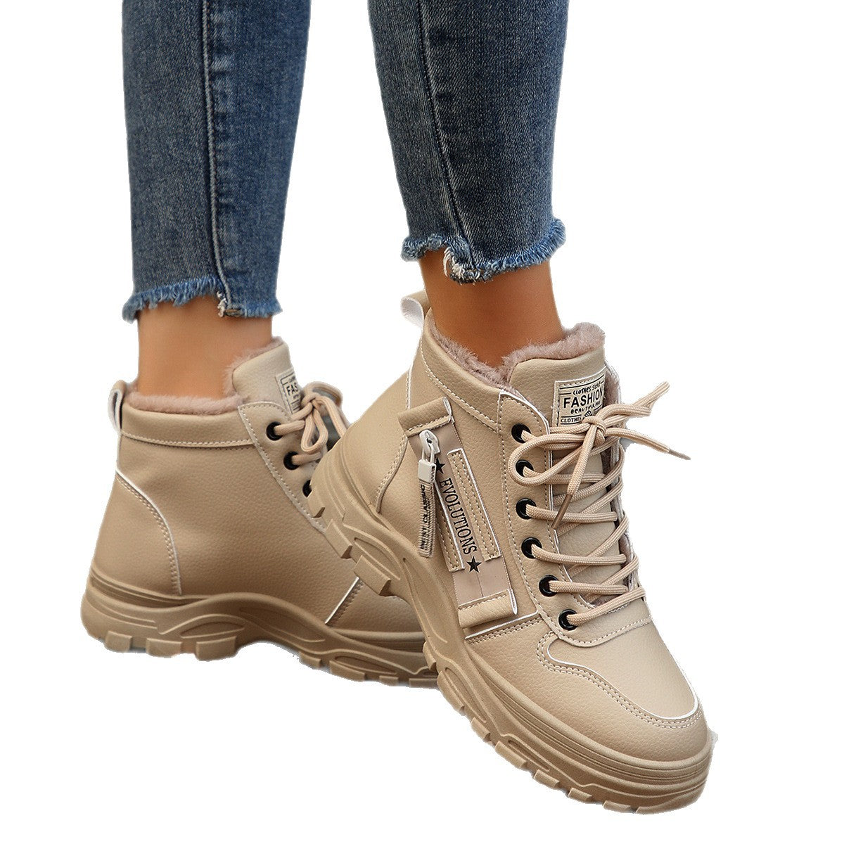 Damen Winterstiefel mit kuscheligem Innenfutter und robustem Sohlenprofil R&B