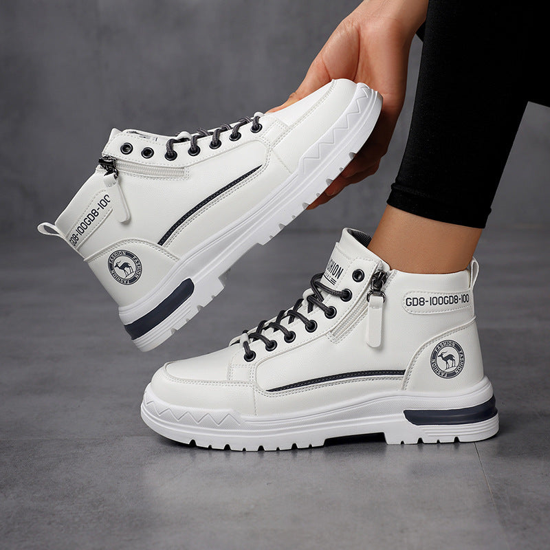 Damen modische High-Top Sneakers mit praktischer Schnürung R&B