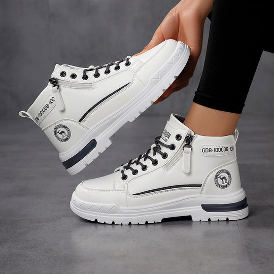 Damen modische High-Top Sneakers mit praktischer Schnürung R&B