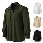 Damen Bluse mit modernem Schnürdesign und lässigen Puffärmeln