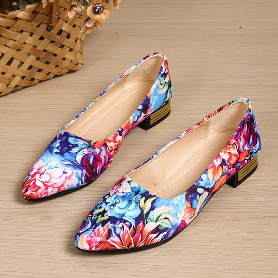 Damen Elegante Ballerinas mit extravaganten Goldakzenten R&B