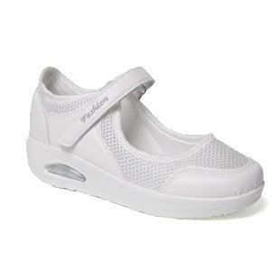 Damen bequeme und atmungsaktive Sneakers mit Klettverschluss R&B