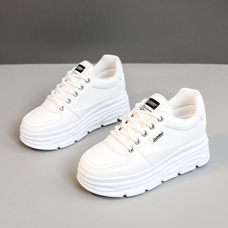 Damen modische Plateau-Sneaker mit rutschfester Sohle und bequemer Polsterung R&B
