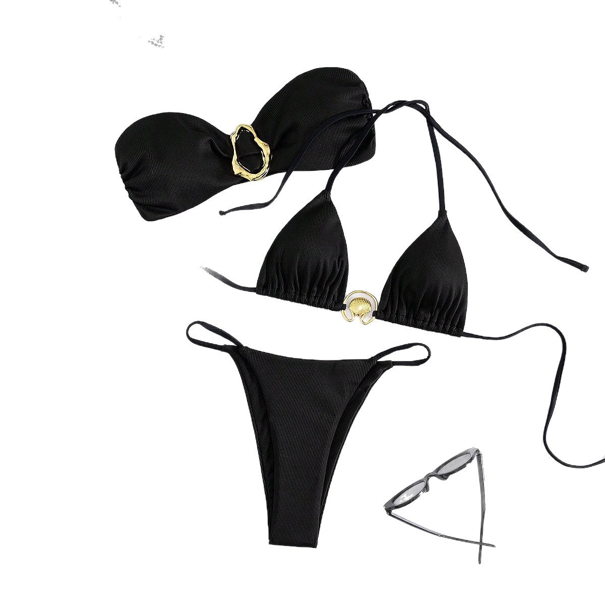 Damen Bikini mit raffiniertem Bandeau-Oberteil und höchstem Tragekomfort R&B