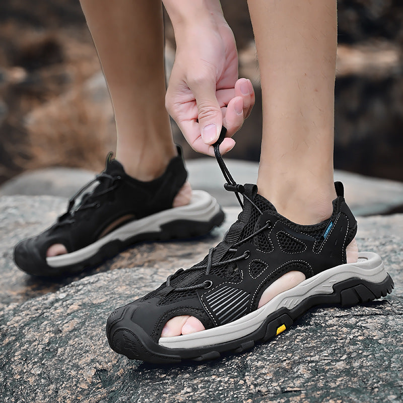 Damen Atmungsaktive Trekking Sandalen mit rutschfester Sohle R&B