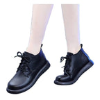 Damen Bequeme Lederboots mit klassischem Design und robuster Sohle