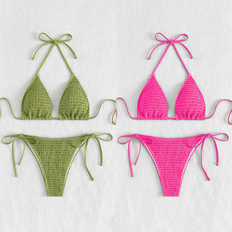 Damen Raffiniertes Wickel-Bikini-Set R&B