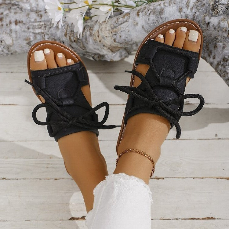 Damen Komfortable Sandalen mit verstellbarem Schnürsystem R&B