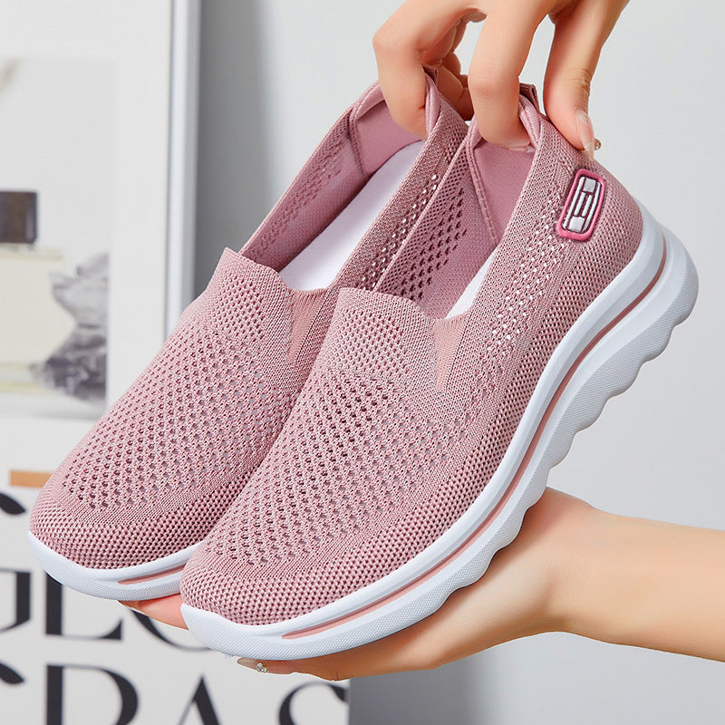 Damen Atmungsaktive Slip-On Sneakers mit komfortabeler Dämpfung