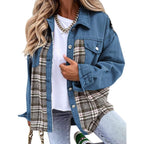 Damen modische Overshirt-Jacke R&B