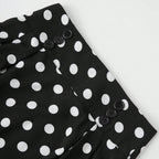 Damen Eleganter Midirock mit Polka Dots