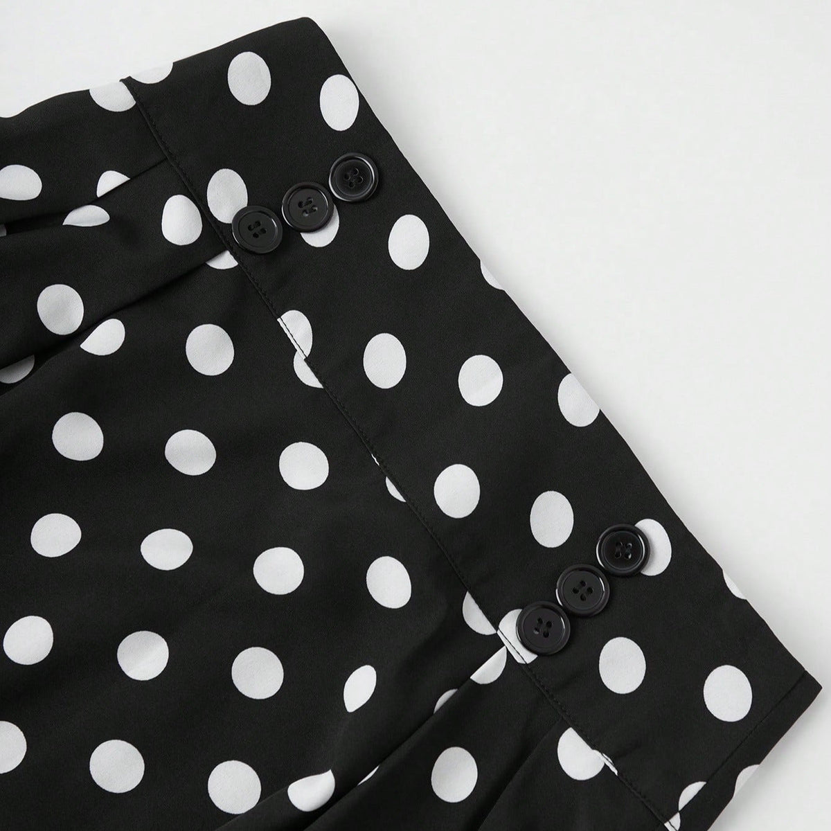 Damen Eleganter Midirock mit Polka Dots