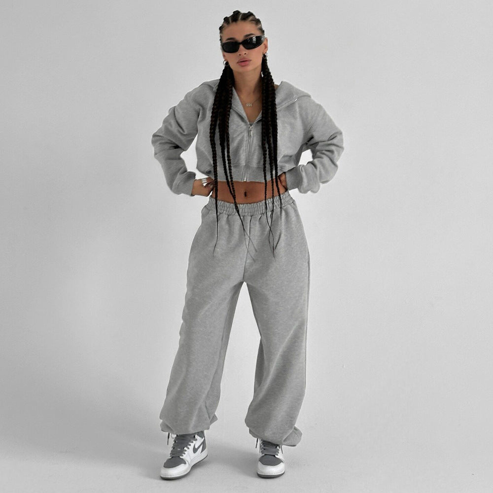 Damen Sportlicher Freizeitanzug mit lockerer Passform R&B
