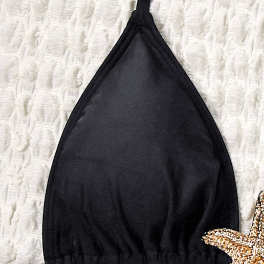 Damen Bikiniset mit transparentem Strandüberwurf R&B