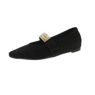 Damen elegante Ballerinas mit glitzerdem Riemchen R&B