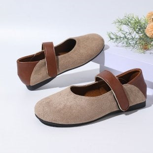 Damen Komfortable Ballerinas mit elastischem Riemen R&B