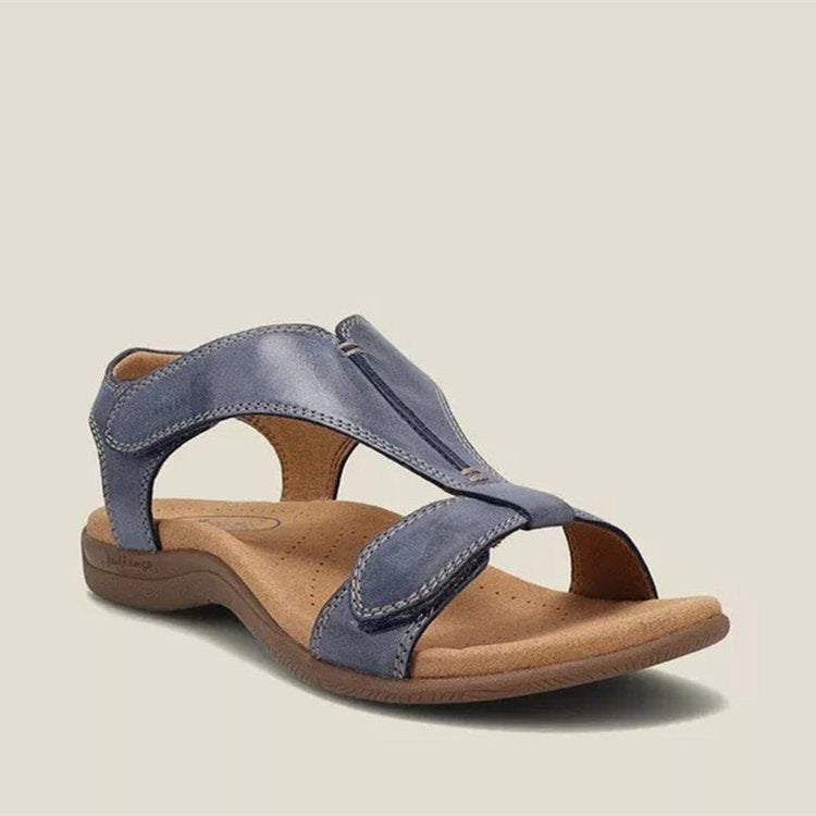 Damen Bequeme Sandalen mit anatomischem Fußbett und verstellbarem Riemendesign R&B