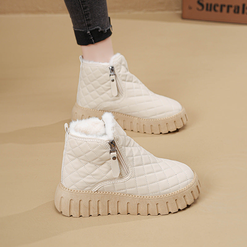 Damen Winterliche Stiefel mit isoliertem Innenfutter und praktischen Reißverschluss R&B