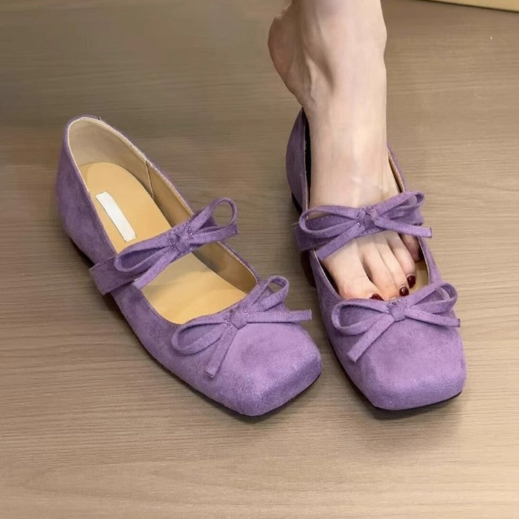Damen Ballerinas mit elegantem Schleifen-Detail und bequemem Fußbett R&B