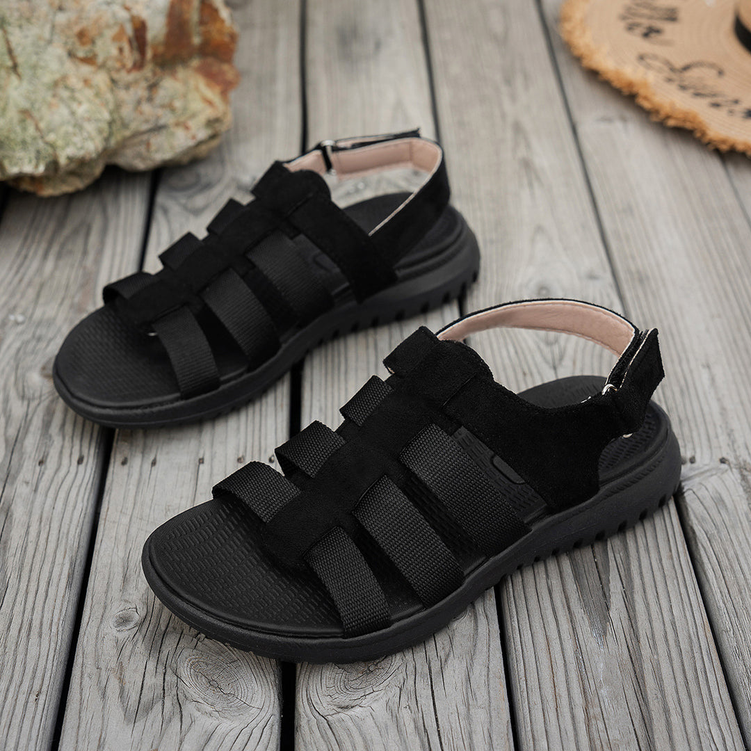 Damen Sportliche Komfort-Sandalen mit verstellbarem Riemen R&B