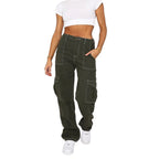 Damen Cargo-Hose mit weitem Bein R&B