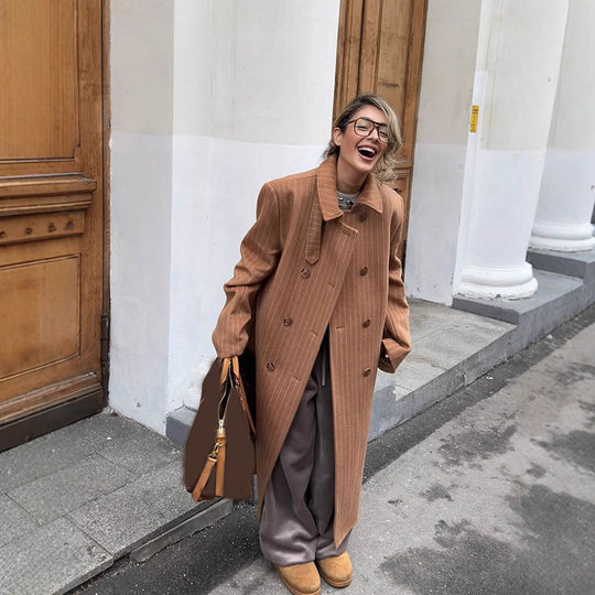 Damen Oversized Steppmantel R&B