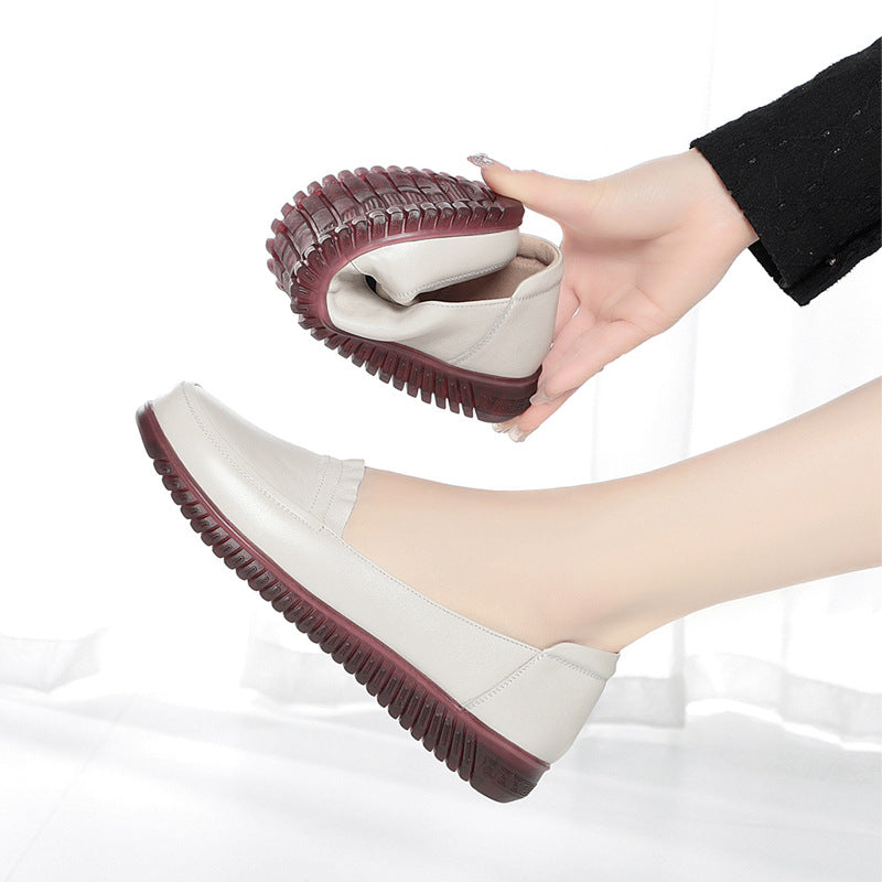 Damen Bequeme Mokassins mit elastischem Fußbett und elegantem Riemendesign R&B