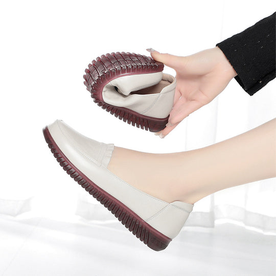 Damen Bequeme Mokassins mit elastischem Fußbett und elegantem Riemendesign R&B