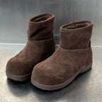 Damen Bequeme Winterstiefel aus hochwertigem Wildleder mit kuscheligem Innenfutter R&B