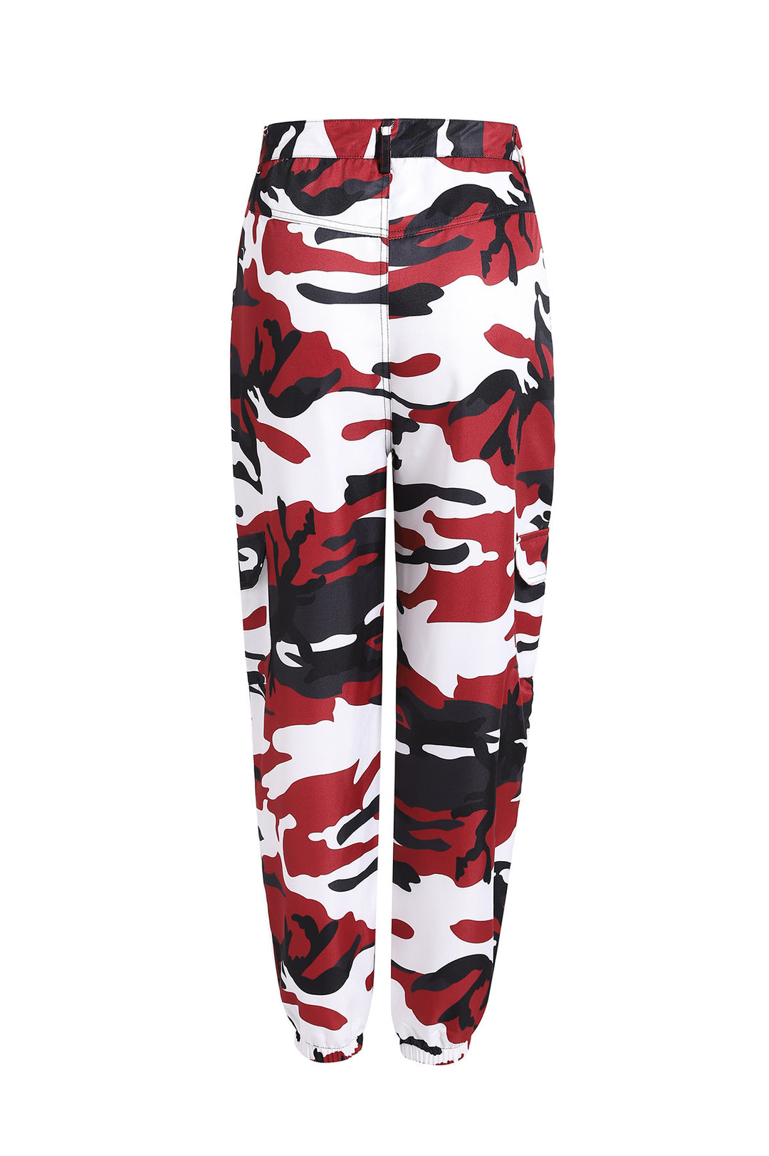 Damen Cargohose im modernen Camouflage-Design mit praktischen Taschen und elastischem Bund R&B