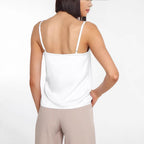 Damen Tanktop mit elegantem Schnitt und modernem Schriftzug R&B