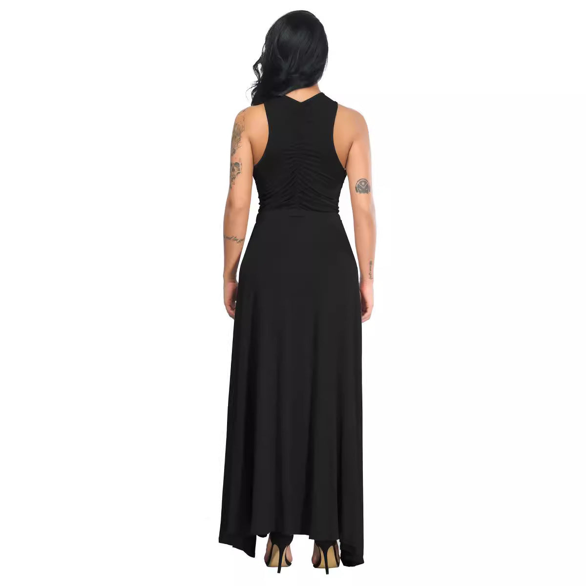 Damen atemberaubendes Wickelkleid mit raffiniertem Schnitt R&B