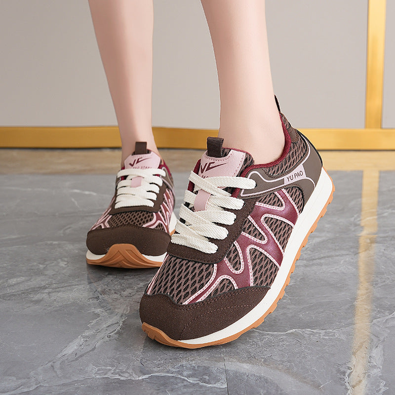 Damen Atmungsaktive Sport Sneakers mit rutschfester Sohle und dämpfendem Fußbett R&B