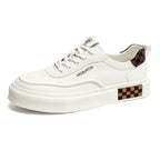 Damen Sportliche Sneakers mit modischem Leder-Design und dämpfender Laufsohle R&B