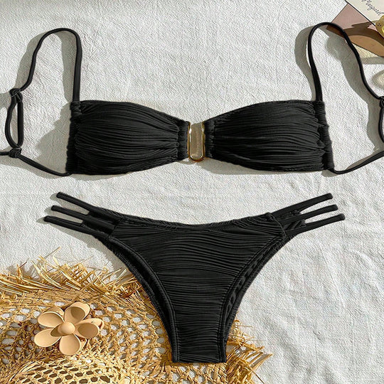 Damen Push-Up-Bikini mit Raffungen R&B