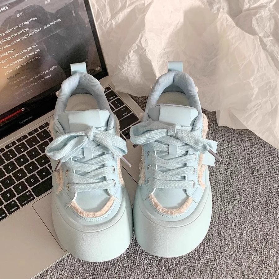 Damen Modische Plateausneaker mit lässigem Design und komfortabler Dämpfung R&B