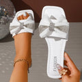 Damen Elegante Sandalen mit strassverziertem Schleifendetail R&B