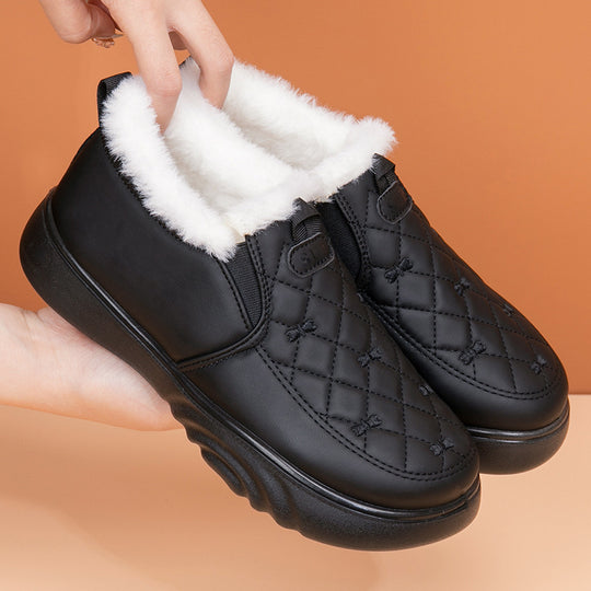 Damen Bequeme und warmgefütterte Slip-On Freizeitschuhe R&B
