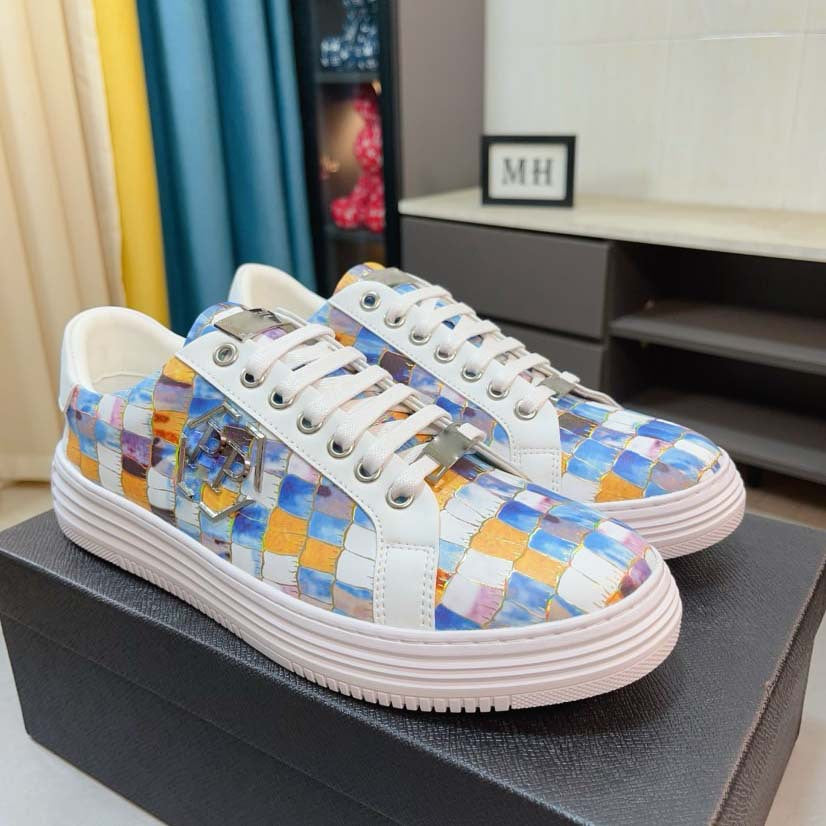 Damen Sneakers mit trendigem Krokodil-Leder-Design und modischem Akzent R&B
