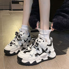 Damen Sportliche Chunky-Sneaker mit auffälligem Design und stabiler Sohle R&B