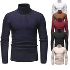 Herren Rollkragenpulli mit strukturiertem Zopfmuster R&B