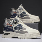 Herren High-Top Sneakers mit innovativem Schnürsystem und stoßdämpfender Sohle