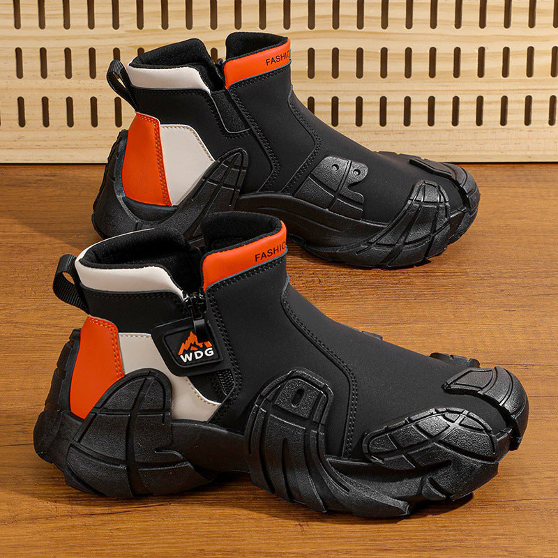 Damen modische wasserdichte Stiefeletten mit hohem Komfort und rutschfester Sohle R&B