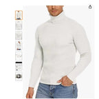 Herren Stehkragen Pullover aus ribbeltem Strick R&B