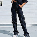 Damen lässiges oversized T-Shirt mit Statement-Aufdruck R&B