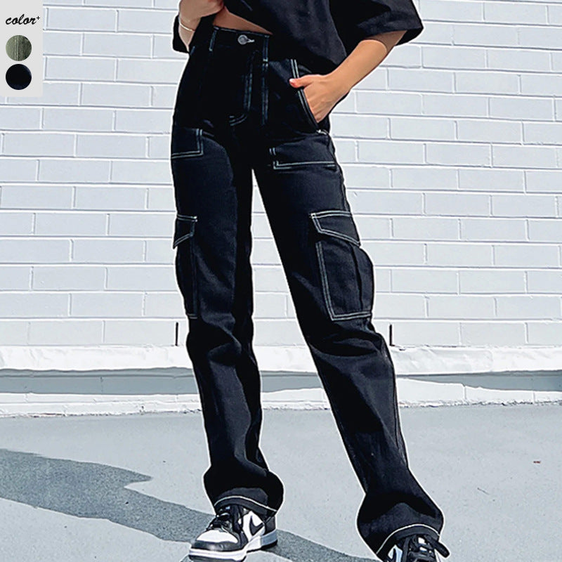 Damen lässiges oversized T-Shirt mit Statement-Aufdruck R&B