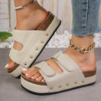 Damen Komfortable Sandalen mit Plattform R&B